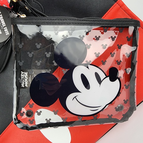 Disney Mickey Mouse Three Piece Travel Tote Bag Set - Large, Medium, Small - Picture 7 of 12